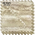 thumbnail image 1 of Yes4All 12 pcs Interlocking Exercise Foam Mats, Cover 48 sqft, 3/8 inch, Walnut Marble Color, 1 of 5