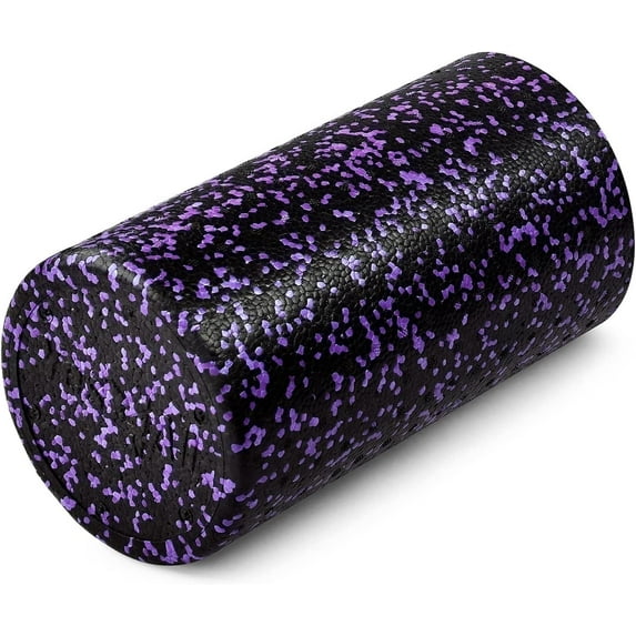 Yes4All 12inch Exercise Foam Roller EPP Purple Speckled
