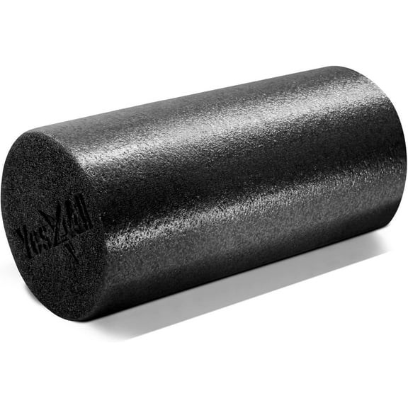 Yes4All 12inch Exercise Foam Roller PE Black