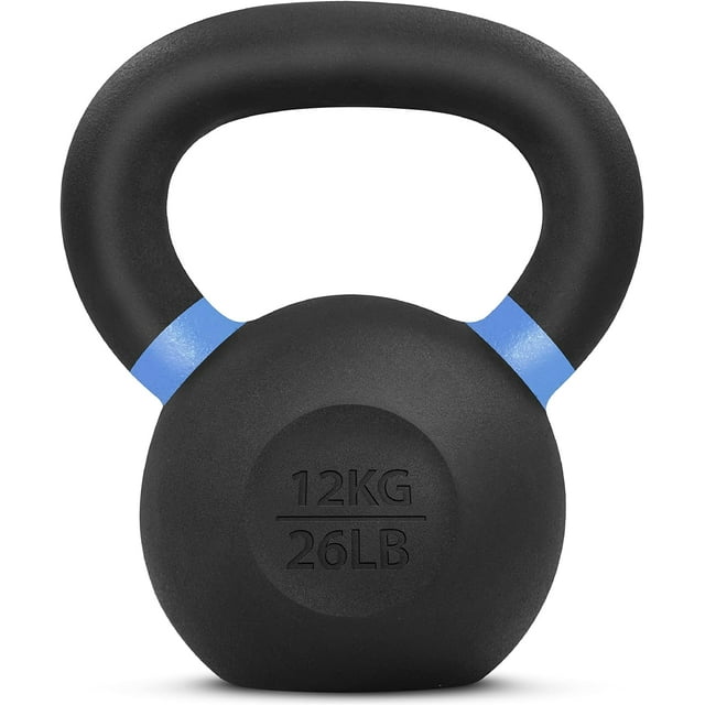 Yes4All 12kg / 26lb Powder Coated Kettlebell, Single
