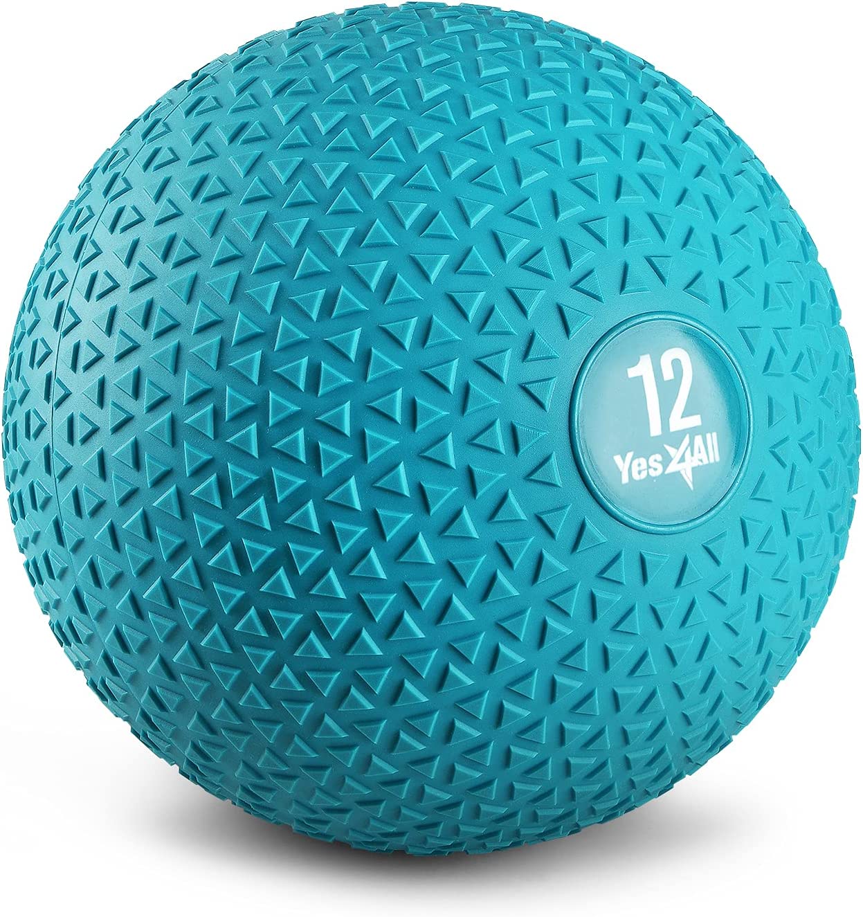 Yes4All 12lbs Slam Medicine Ball Triangle Teal - image 1 of 8