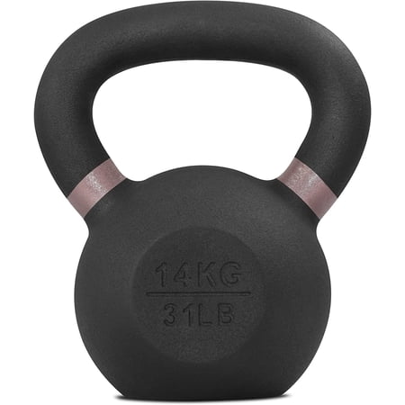 Yes4All 14kg / 31lb Powder Coated Kettlebell, Single