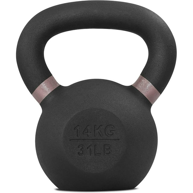 Yes4All 14kg / 31lb Powder Coated Kettlebell, Single