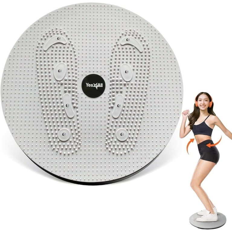 Yes4All 15 Inch XXL Twister Board Abdominal Exercise Machine with 8 Magnets Beads Waist Twisting Disc for Any Foot Size Ab Workout Body Shaping