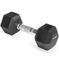 thumbnail image 1 of Yes4All 15 lbs Rubber Coated Hex Dumbbell, Single, 1 of 5
