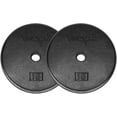 thumbnail image 1 of Yes4All 15 lbs Standard Weight Plates, 1 inch Cast Iron Weight Plates for Dumbbells, Pair, 1 of 7