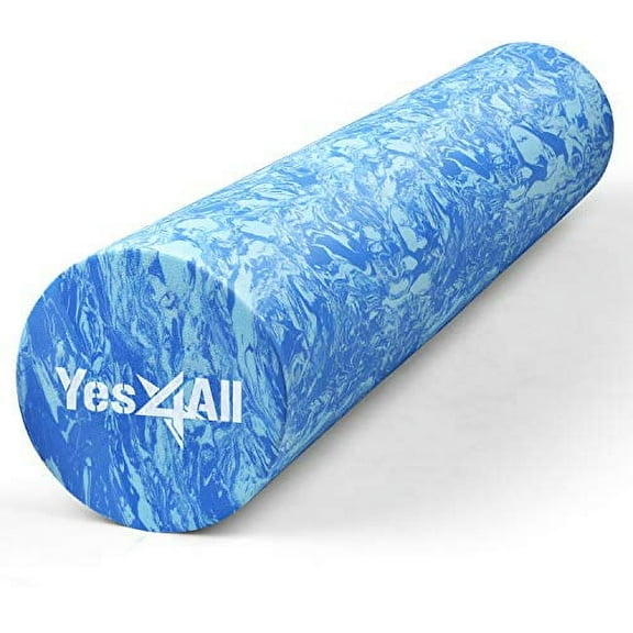 Yes4All EVA Firm Foam Roller for Back - Round Roller for Exercise, Yoga & Pilates 12/18/24/36 inch