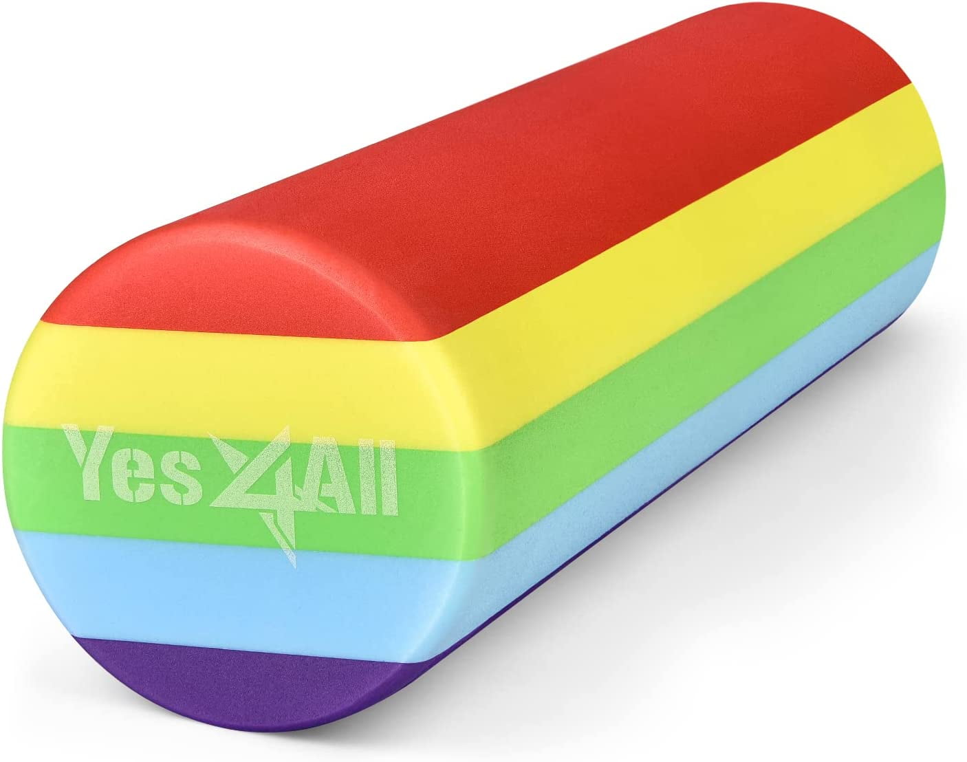 Yes4All 18inch Exercise Foam Roller EVA Rainbow Smooth
