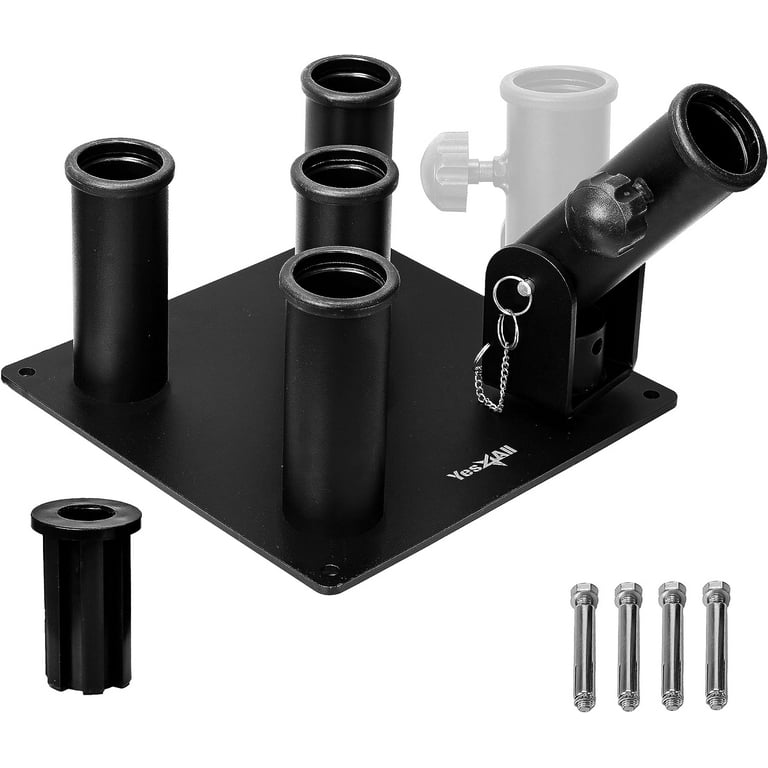 Yes4All 2 IN 1 220lbs Barbell Holder with T Bar Row Platform 1 Inch Adapter Barbell Stand Holder with Landmine Base for Rack