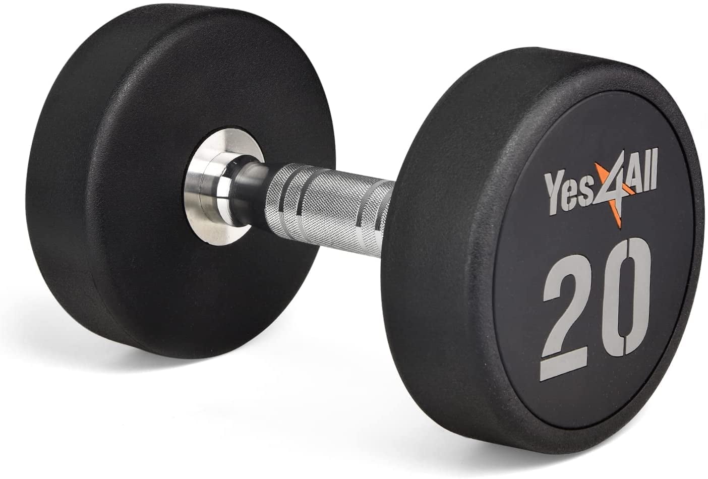 Yes4All 20 lbs Premium heavy weight Urethane Dumbbell, Single
