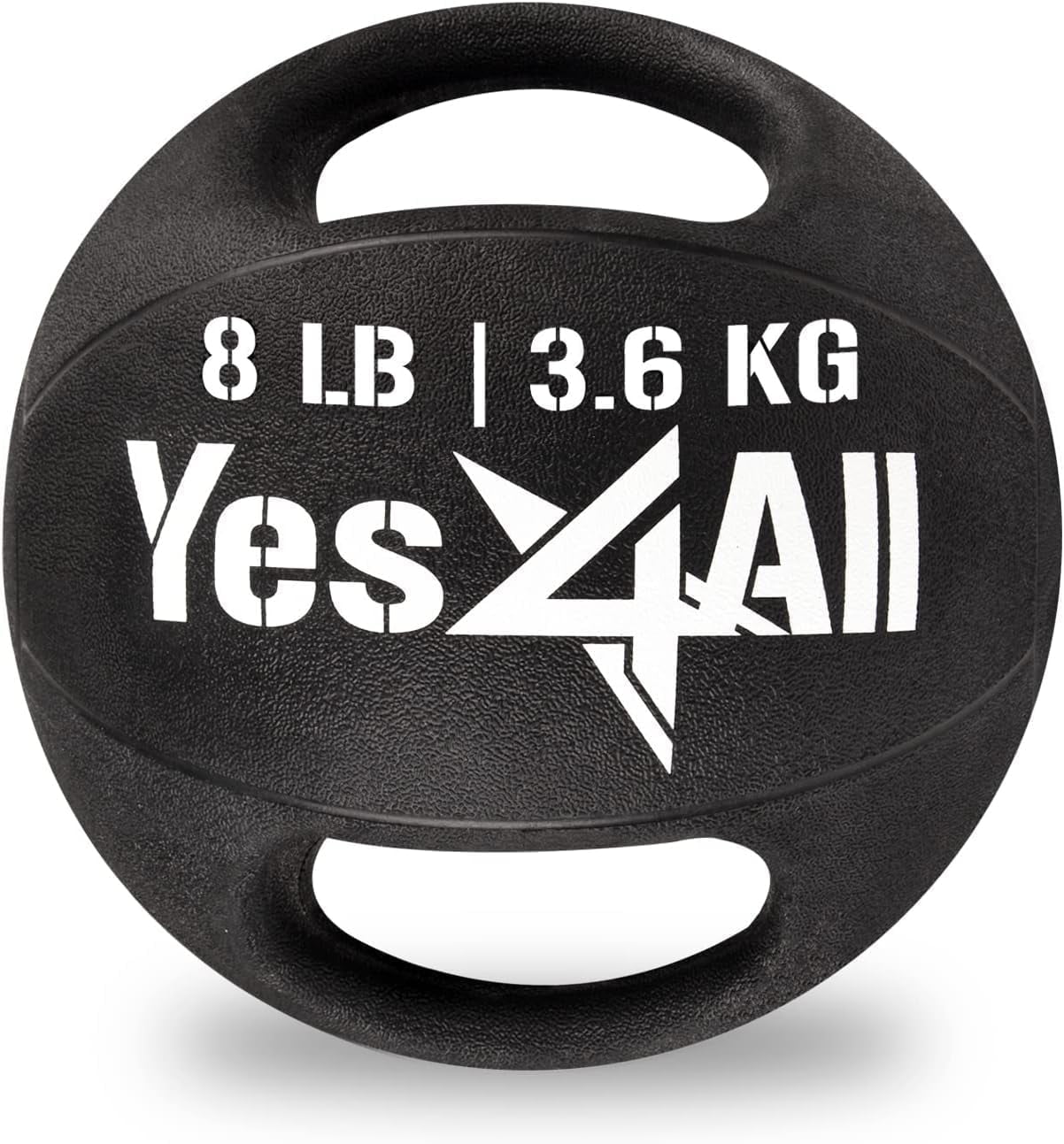 Yes4All 20LB Medicine Ball Dual Grip/Exercise Weighted Ball with
