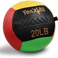 thumbnail image 1 of Yes4All 20lbs Wall Medicine Ball Vibrant, 1 of 7