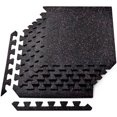 thumbnail image 1 of Yes4All 24sqft Heavy Duty Interlocking Rubber Exercise Protective Flooring, 6-Tile, 1 of 8