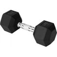 thumbnail image 1 of Yes4All 25 LBS Chrome Grip Encased Hex Dumbbells – Durable Hand Weights with Anti-Slip Design, Perfect for Strength Training and Workouts, 1 of 6