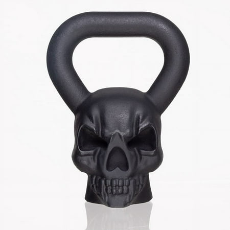 Yes4All 25lb Halloween Edition Skull Kettlebell, Black, Single