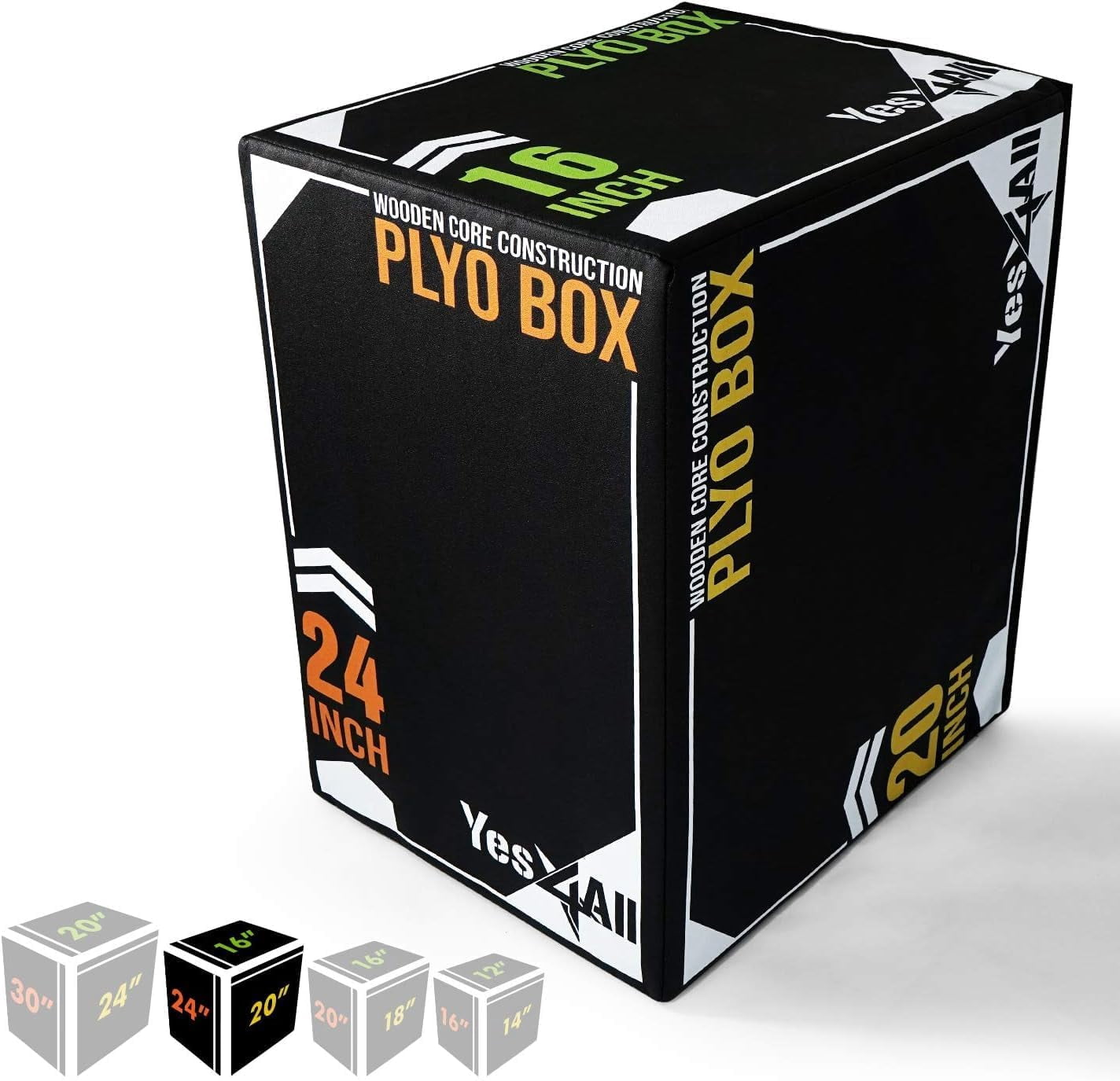 Yes4All 3 in 1 Foam Plyometric Jump Box Jump Training & Conditioning ...