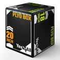 thumbnail image 1 of Yes4All 3-in-1 Soft-Padded Plyo Box With Wooden Core, Non-Slip Multi-Use Cushioned Plyometric Jump Box with Vinyl Cover for Jumping, Conditioning, Strength Training - 20x18x16 Inches, 1 of 7