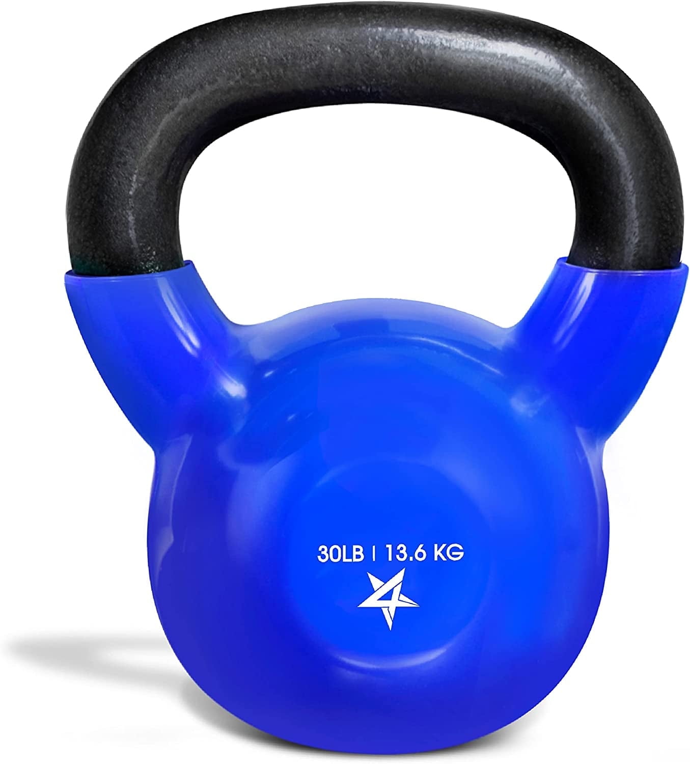 Yes4All 50lb Vinyl Coated PVC Kettlebell Blue Single Walmart