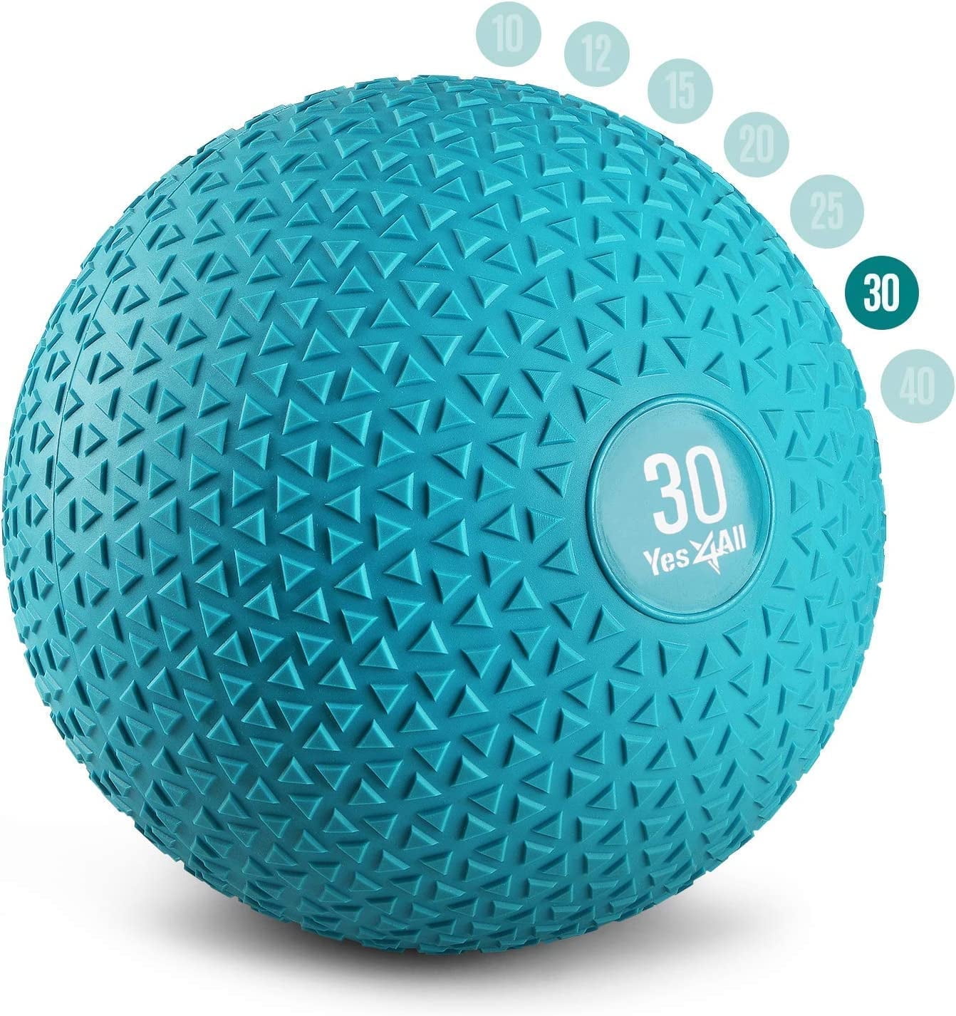 Yes4All Slam Ball, PVC Sand Filled Medicine Ball, 10-40lbs Weight Ball ...