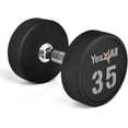 thumbnail image 1 of Yes4All 35 lbs Premium heavy weight Urethane Dumbbell, Single, 1 of 7
