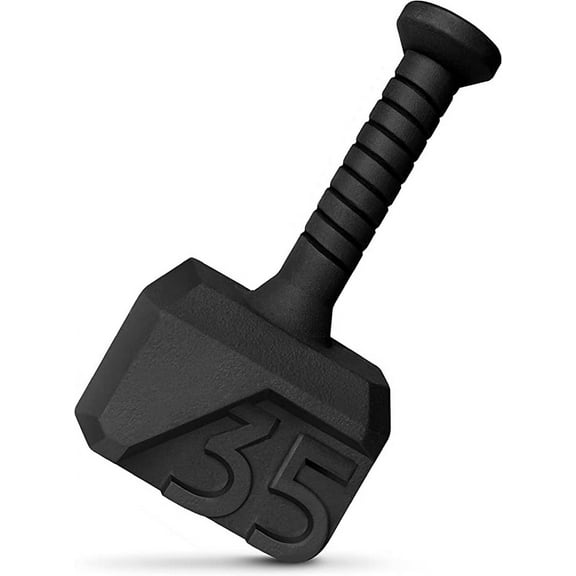 Yes4All 35lb Hammer Kettlebell, Black, Single