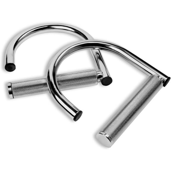 Yes4All 360 Rotation Metal Resistance Bands Handles, Pull Up Handle with Extra-Gripped Knurled Surface, Heavy Duty Industrial Grade Steel Stretch Attachment Handles for Elastic Band Workouts Home Gym