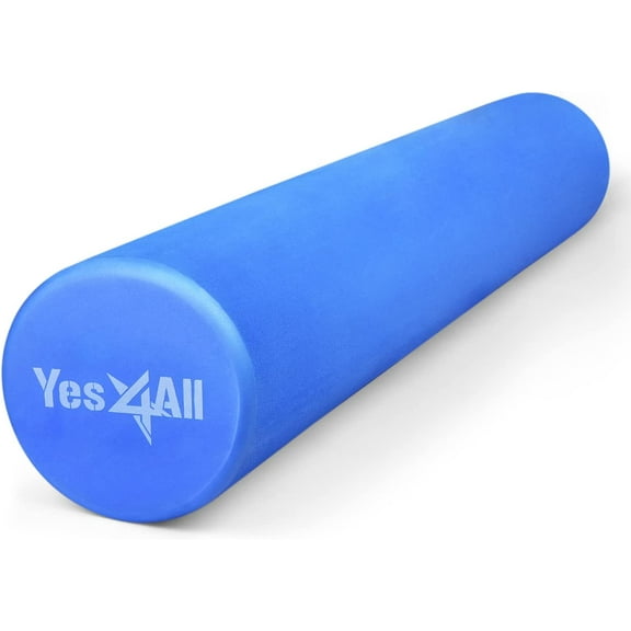 Yes4All EVA Firm Foam Roller for Back - Round Roller for Exercise, Yoga & Pilates 12/18/24/36 inch
