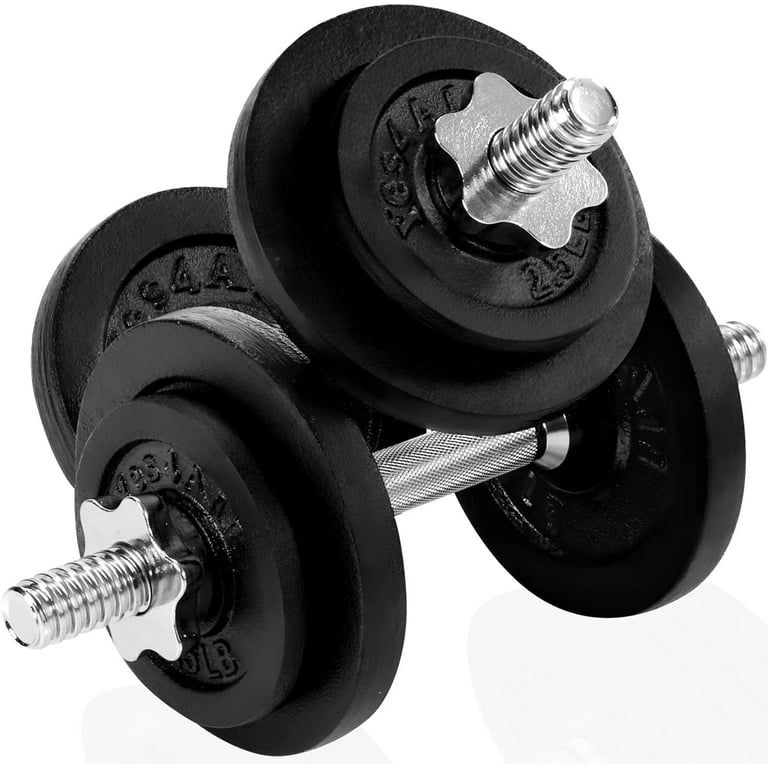 Yes4All Adjustable Dumbbell Set with Weight Plates Star Lock Collars Connector 40LBS Or 20LBS Dumbbell Pair