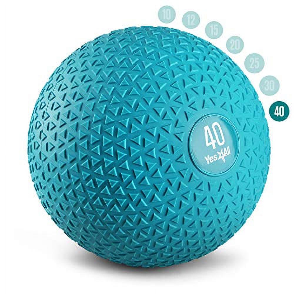 Yes4All 40lbs Slam Medicine Ball Triangle Teal - image 1 of 8