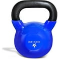 thumbnail image 1 of Yes4All 45lb Vinyl Coated / PVC Kettlebell, Blue, Single, 1 of 9