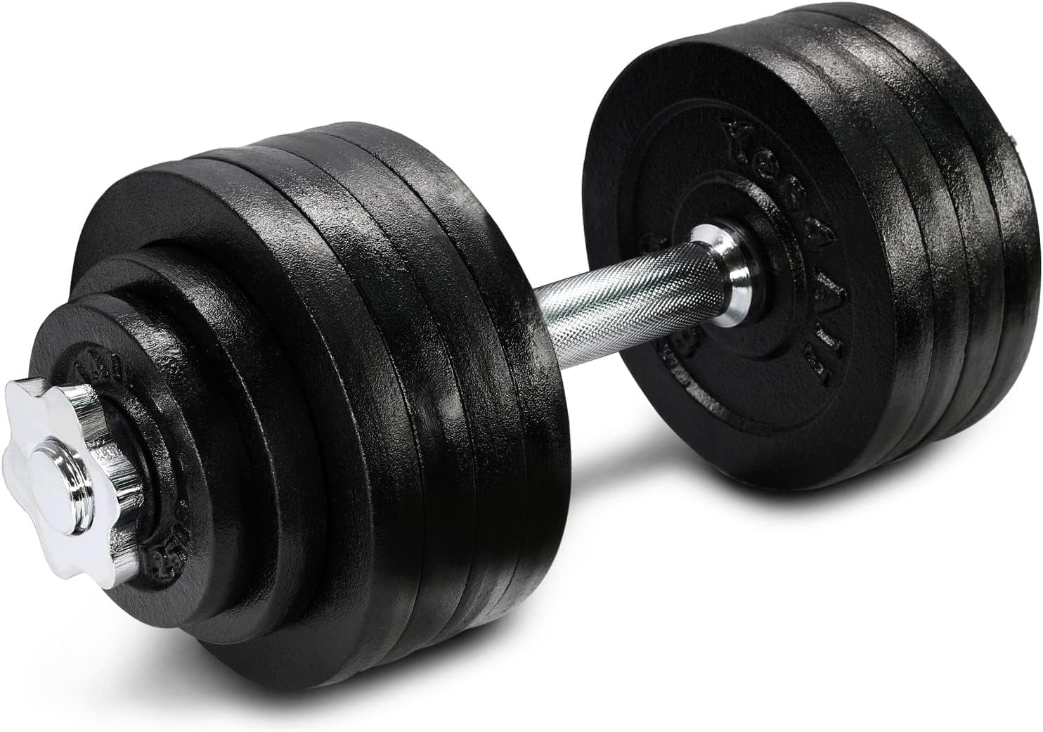 Yes4All Adjustable Dumbbell 52.5 lbs for Beginner Workout Lift Home Gym Cast Iron Single Walmart