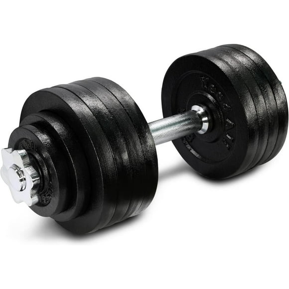 Yes4All 52.5 lbs Adjustable Dumbbell Weight Set For Home Gym, Cast Iron Dumbbell, Single