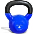 thumbnail image 1 of Yes4All 55 lb Heavy Kettlebell Vinyl Coated Cast Iron for Dumbbell Weights Exercises, Hand and Heavy Weights Gym, Fitness, Full Body Workout Equipment Push up, Grip and Strength Training, Blue, 1 of 5