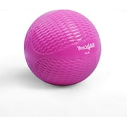Yes4All 5lbs Soft Weighted Toning Ball Diamond Knurl Pink
