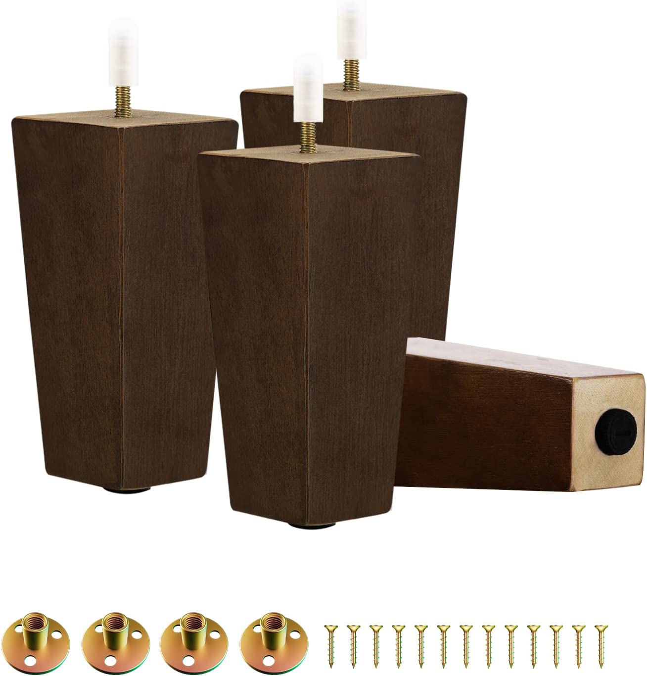 Replacement Plastic Bed Frame Feet, 35/8" Tall Sturdy Bed Frame Glide