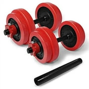 Yes4All 60 lbs Premium Adjustable Dumbbell Weights with Dumbbell Connector, Combo/Set