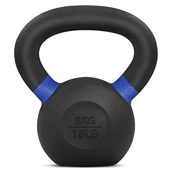 Yes4All 8kg / 18lb Powder Coated Kettlebell, Single