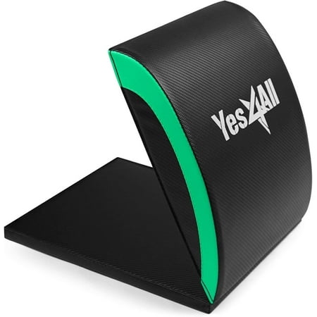 Yes4All Ab Exercise Mat with Tailbone Protecting Pad for Abs Workouts (Green)