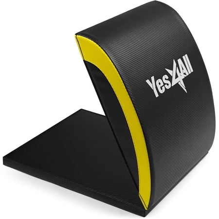 Yes4All Ab Exercise Mat with Tailbone Protecting Pad for Abs Workouts (Yellow)