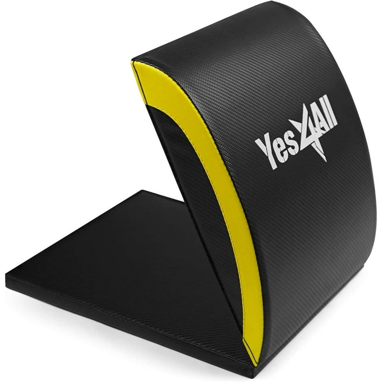 Yes4All Ab Exercise Mat, Tailbone Protector, Yellow Foam Mat for
