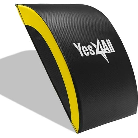 Yes4All Abdominal Mat, Abdominal Wedge, Ab Exercise Mat (Yellow)