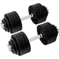 thumbnail image 1 of Yes4All 105lbs - Adjustable Dumbbell Set with Weight Plates, Star Lock Collars/Connector, 1 of 6