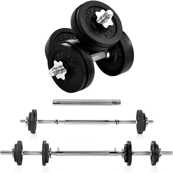 Yes4All Adjustable Dumbbell, 60 lbs with Connector