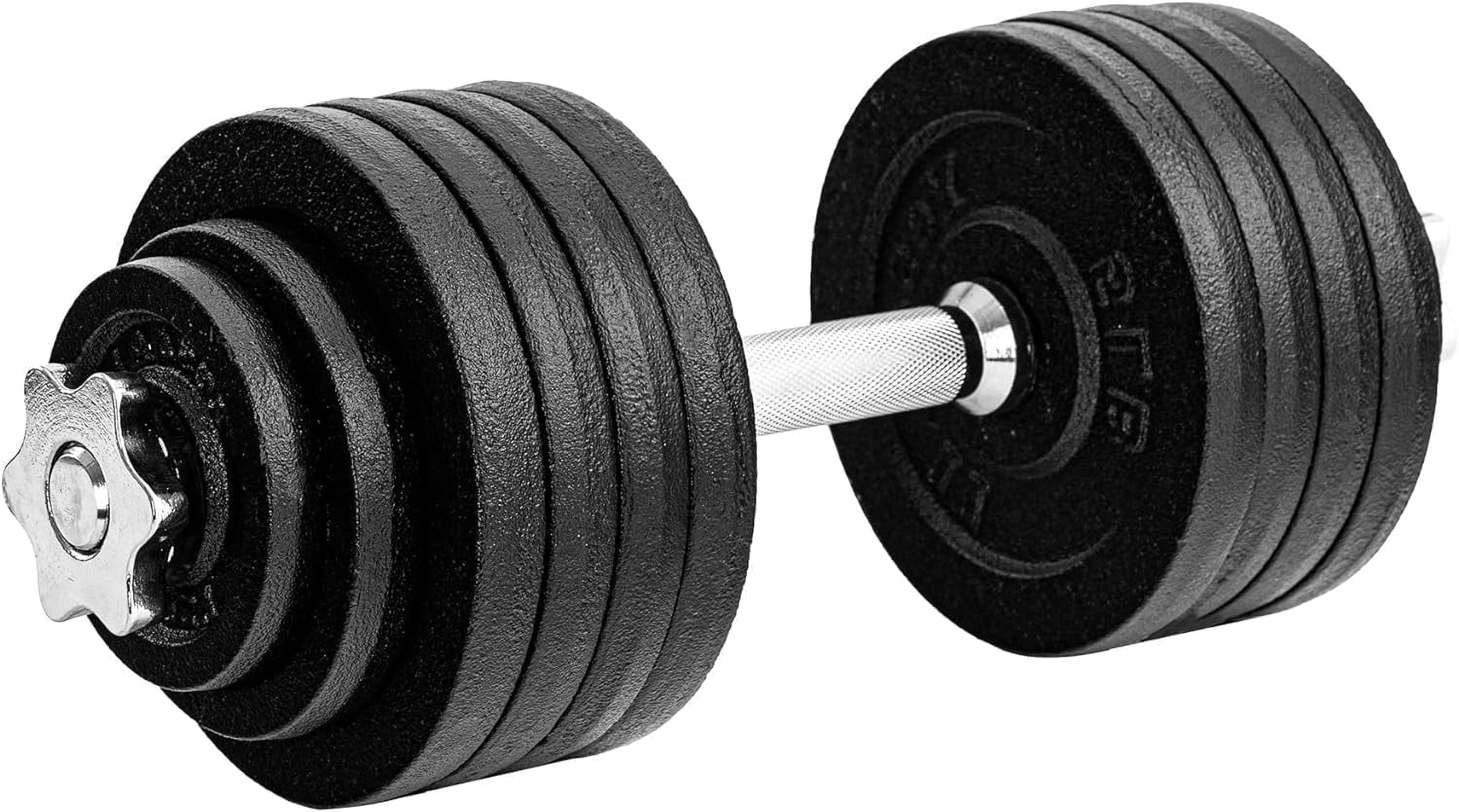 Yes4All Adjustable Dumbbell Set, Black, 52.5 lb Single