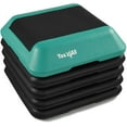 thumbnail image 1 of Yes4All Adjustable High Step Aerobic Platform, 16 in x 16 in, for Aerobic Step Exercises (Black/Green), 1 of 7