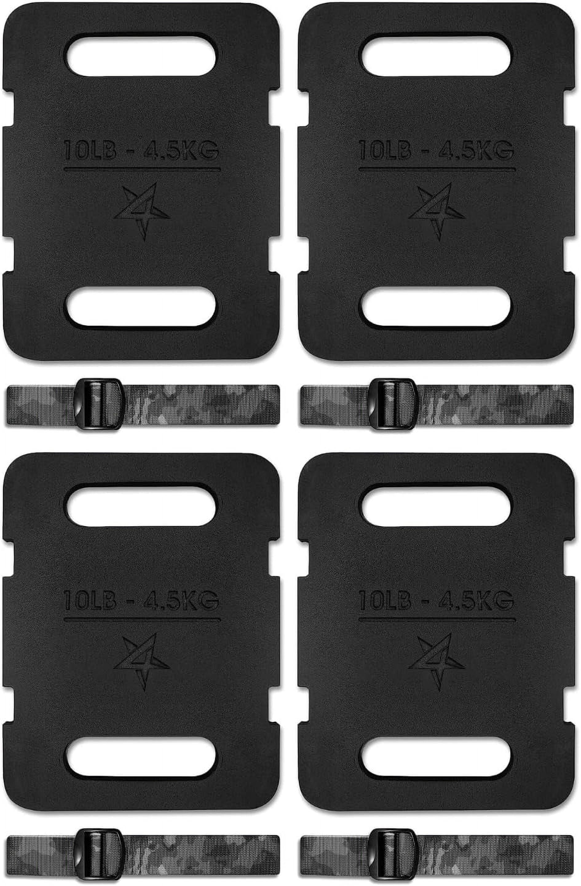 Yes4All Adjustable Ruck Weight 40 lbs with Straps for Rucking, Swings, Squat & Strength Training