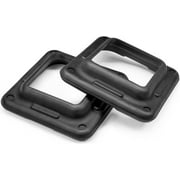 Yes4All Aerobic Risers for Step Platform - 16 x 16 x 2.2 in, Black (A pair)