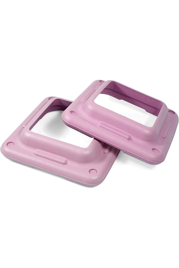 Aerobic Risers for Step Platform - 16 x 16 x 2.2 in, Pastel Pink (A pair)