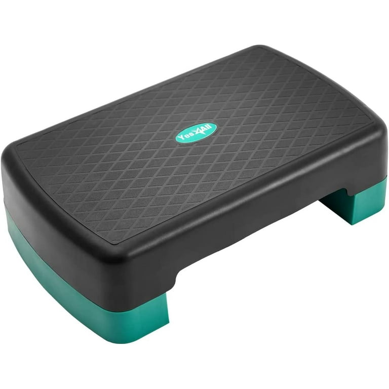 Yes4All Aerobic Step Platform 18 inch with 4 6 Adjustable Height Risers for Fitness Workout Cool Grey