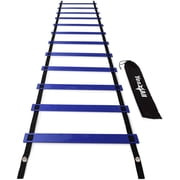 Yes4All Agility Ladder With Carry Bag, 12 Rungs, Blue